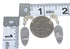 Sterling Silver Multicolor Southwest Post Dangle Earrings YX70850